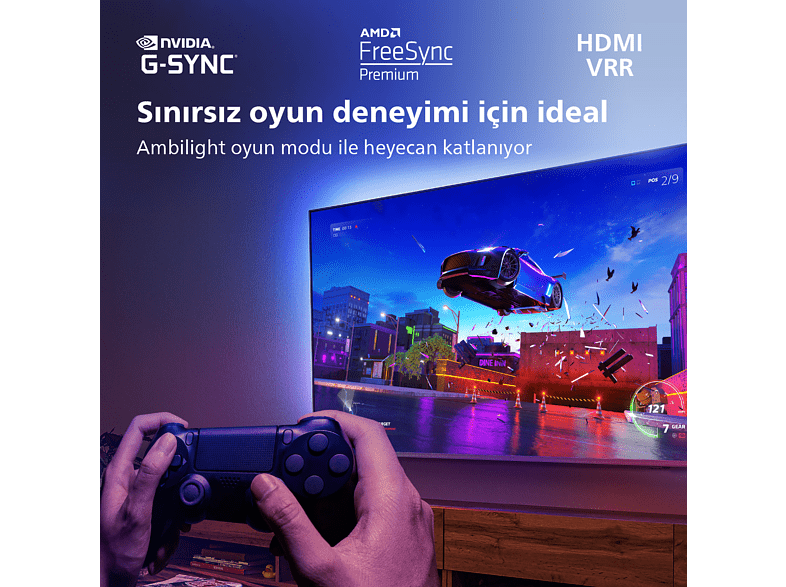 Philips 65OLED807 65" 164 Ekran Uydu Alıcılı Android Smart 4 Taraflı Ambilight 4K Ultra HD OLED TV